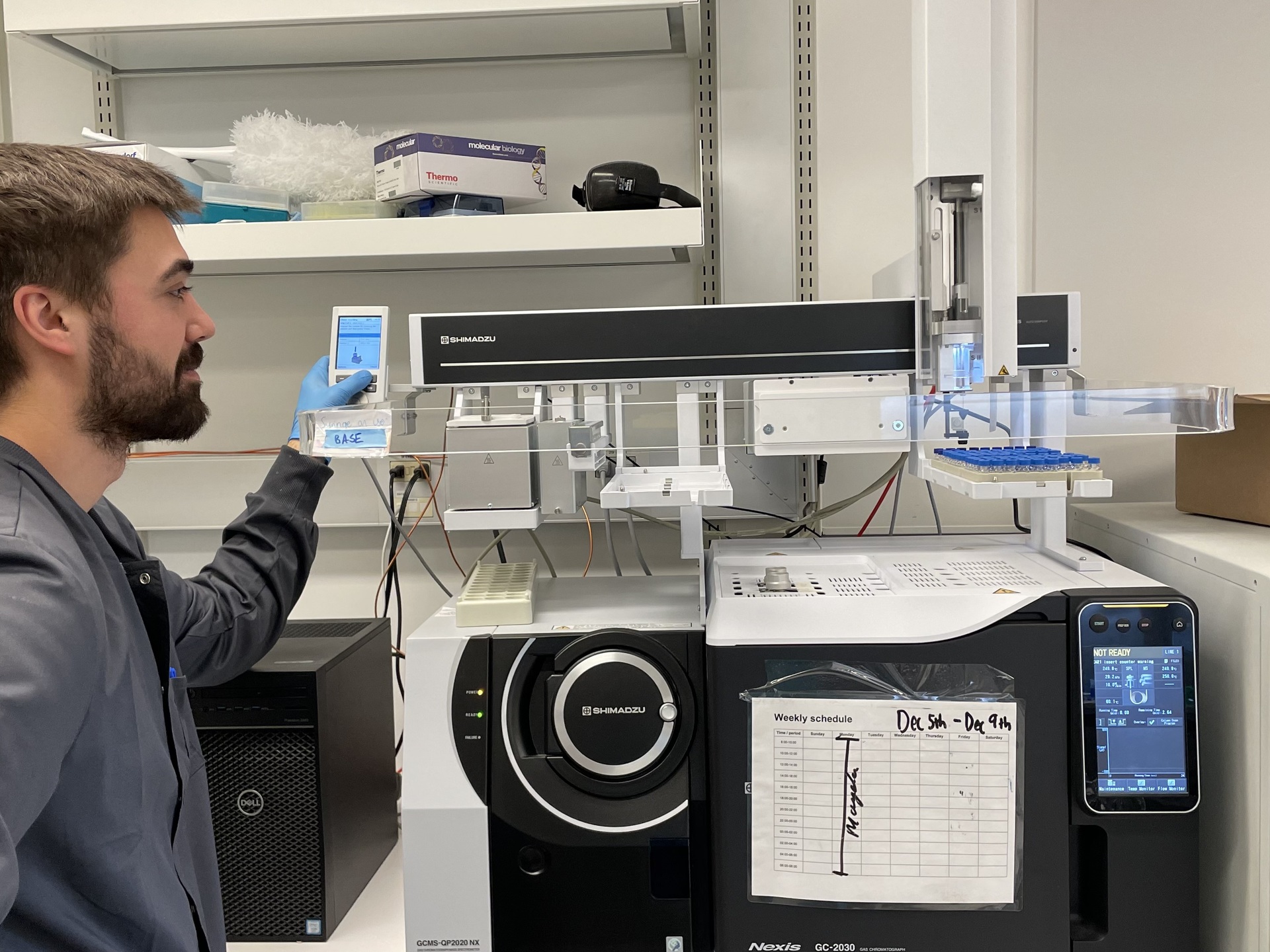 GC-MS Shimadzu QP2020 NX with AOC6000 autosampler